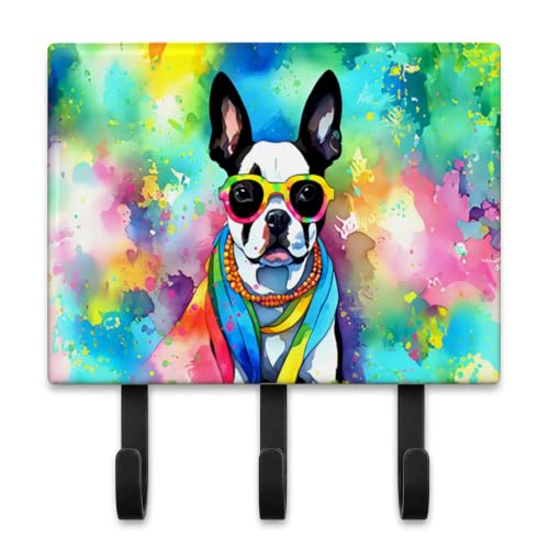Caroline's Treasures Boston Terrier Dogs Ceramic Triple Wall Hook