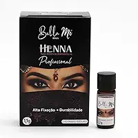 Henna para Sobrancelhas Bella Mi – Definição, Preenchimento e Durabilidade Profissional (Castanho Escuro)