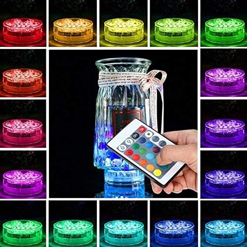 ELECTROPRIME 3 Pack Submersible LED Lights with 3X Remote Control ...
