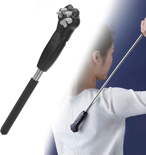 Lindo rascador telescópico de acero inoxidable extensible, juego de rascador de espalda, rascador de espalda, rascadores de espalda de garra de