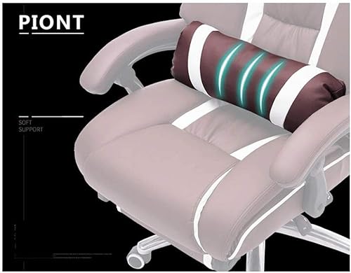 Miniatura 6 de YYDS Silla casual para juegos Silla ergonómica giratoria giratoria con reposabrazos fijo y pedal, silla de computadora de deportes electrónicos