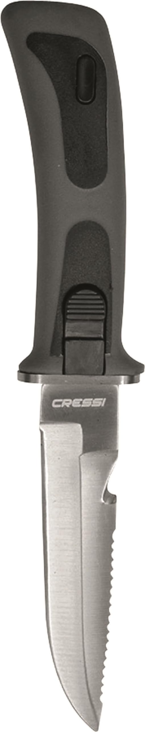CRESSI Diving Knife with Leg Attachment Sheat - Vigo: Designed in Italy by CRESSI - Used condition - CA$18.13