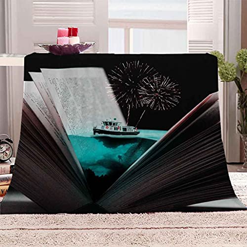 Couverture microfibre douce 3D fireworks plaid chaud toutes saisons lit sofa - 2