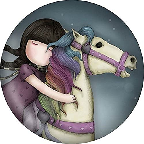 Santoro Gorjuss Button Magnet, The Runaway