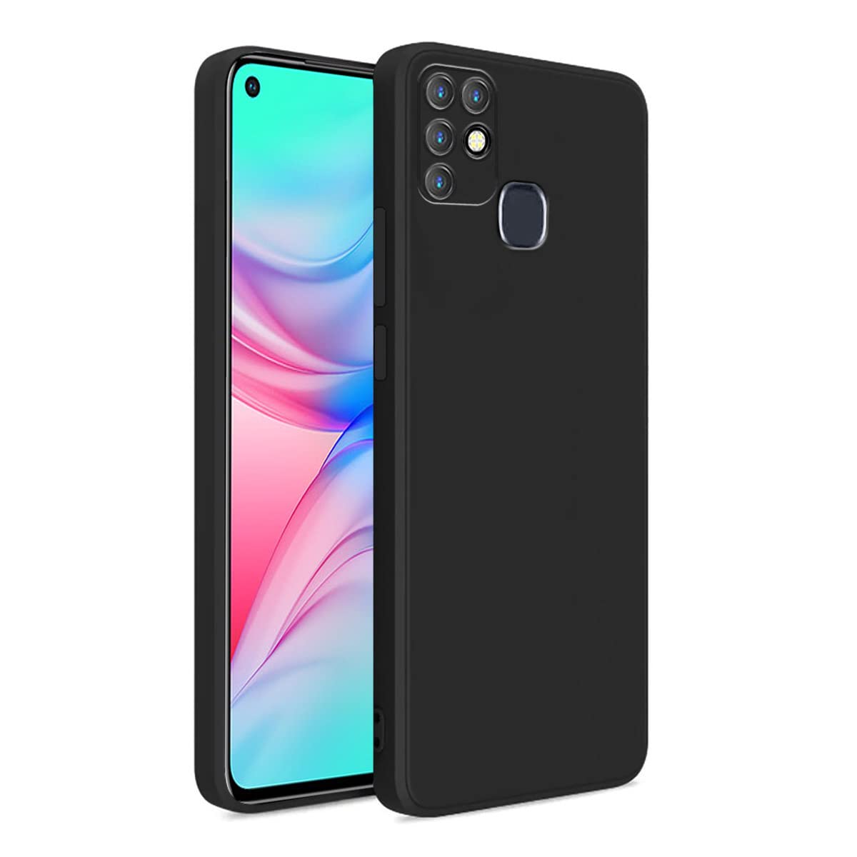 LIRAMARK Silicone Soft Back Cover Case for Infinix Hot 10 (Black) (B0B3FCKYNR) Amazon Price History, Amazon Price Tracker