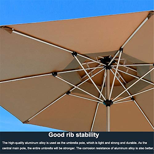 Zjdu Telescopic Folding Patio Umbrellas,Patio Umbrella Outdoor Table Market Umbrella,Outdoor Beach Umbrellas, Outdoor Aluminum Patio Umbrella,With 8 Sturdy Ribs,Green #TOP2