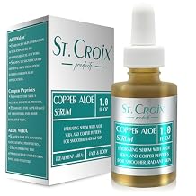 Copper Peptide & Aloe Serum Hydrates, Firms & Soothes Skin Highest-Grade 0.25% Copper with Pure Aloe Vera 10X-D 1 fl oz Peptide Blast by St. Croix Products