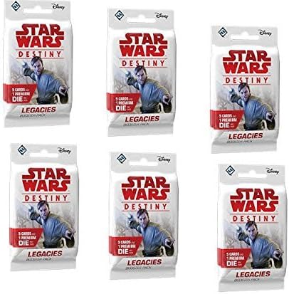 BUNDLE: Star Wars Destiny: Legacies Booster Packs (6 Booster Pack Lot)