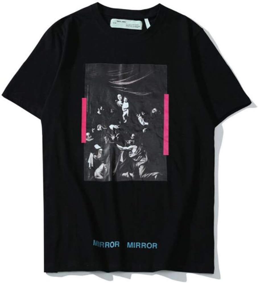 Fashion Off OW Oil Painting Printing T-Shirt for Men/Women