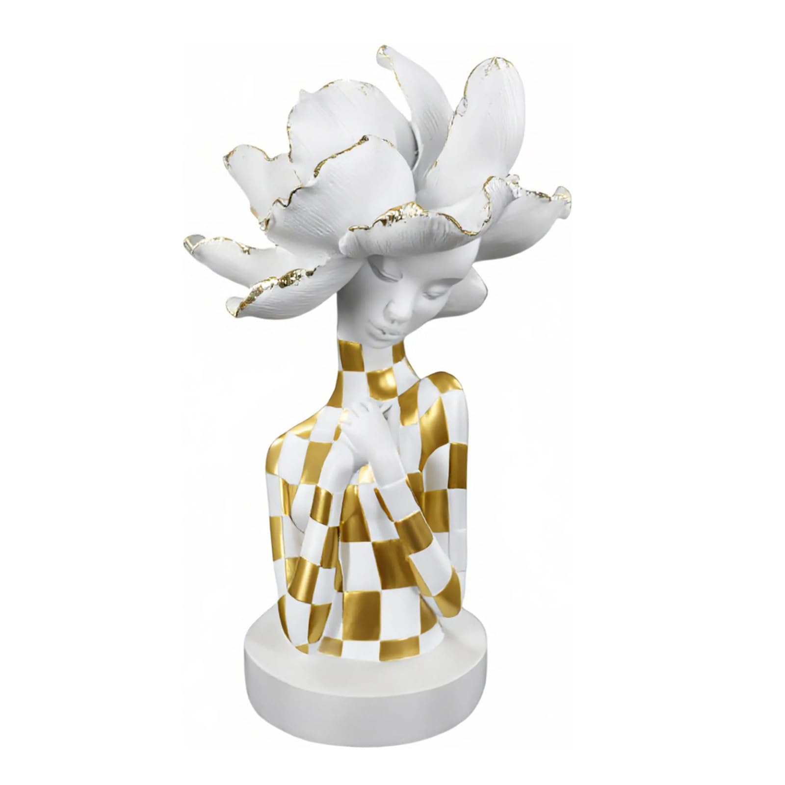 Statue Africaine Femme En Résine – Décoration Tribale, Figurine Ethnique Pour La Maison