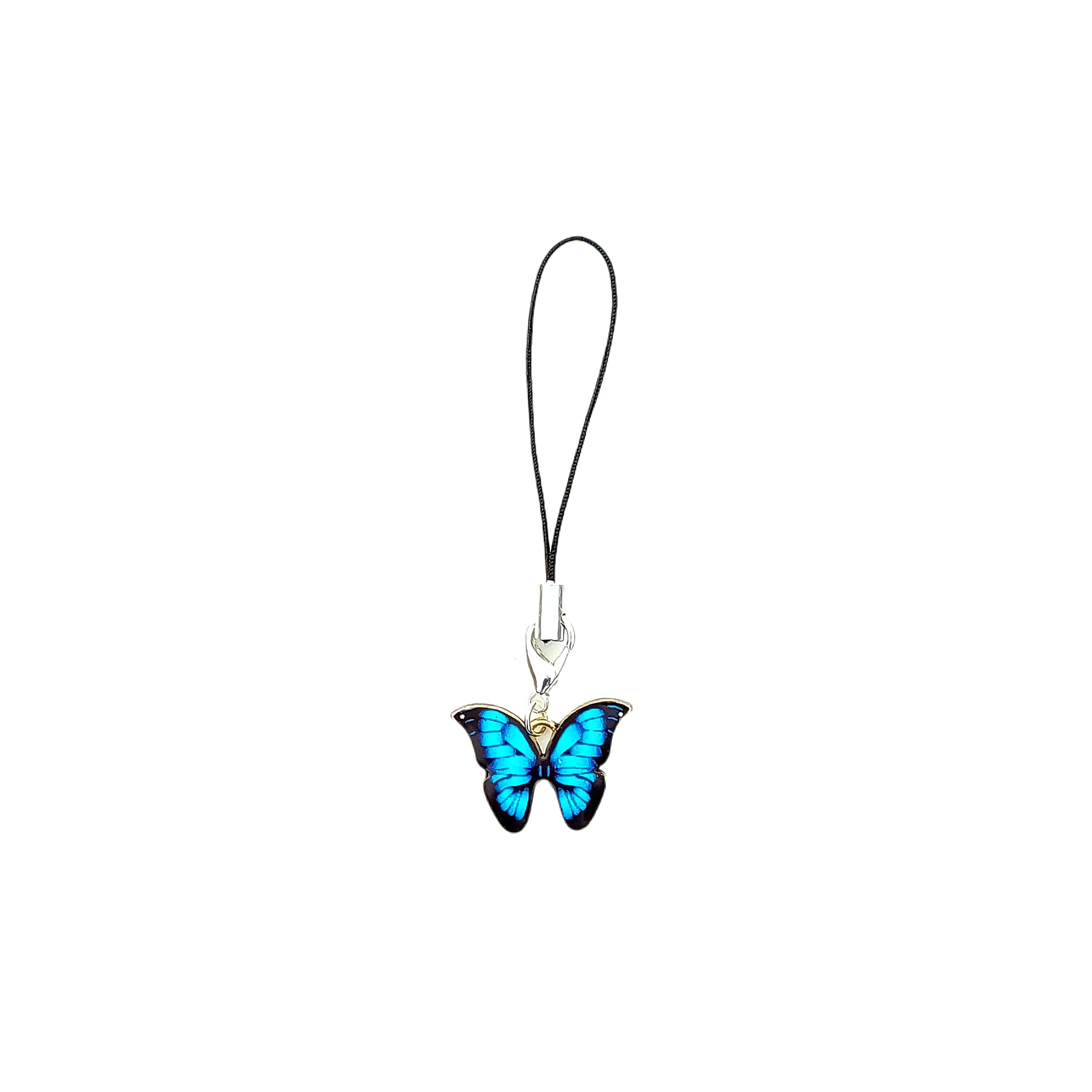 SHILPMART Blue Butterfly Oil Drop Pendant Mobile Phone Hanging Rope Keychain Hanging Rope (B0D1JT1C2S) Amazon Price History, Amazon Price Tracker