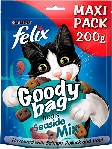Felix Goody Bag Seaside Mix Friandises pour Chat, Lot de 5
