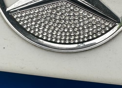 Image of Car Trunk Sign Emblem Bling Accessories Cover Declas Compatible with Mercedes Benz Crystal Sticker Rhinstone Decorate Accessories (for C300 CLA GLB)