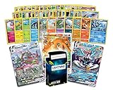 Lightning card collection Vmax/Vstar Bundle |Collectible Trading Card Deck Box Bundle with 50 Pokemon Cards That Includes a Vmax or Vstar Card
