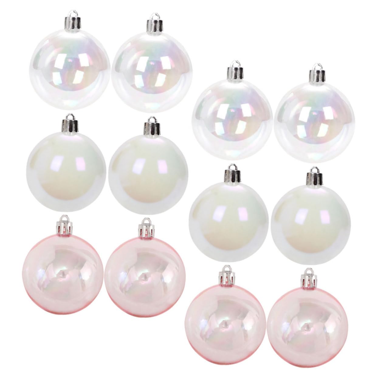 Gatuida 24piezas Adornos Colgantes De Navidad Transparentes para Árbol Bodas y Accesorios De Fiesta para Un