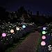 YIYAYIYAYO Solar Garden Stake Lights Outdoor, Waterproof Multi-Color Changing LED Solar Powered Light/Lamps with Flowers, Decorative Art for Garden/Patio/Yard/Landscaping - As Gift