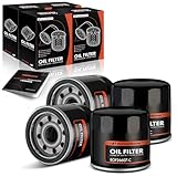A-Premium 4-PC 10K Miles Protection Spin On Oil Filter Compatible with Ford & Chevy & for Toyota &