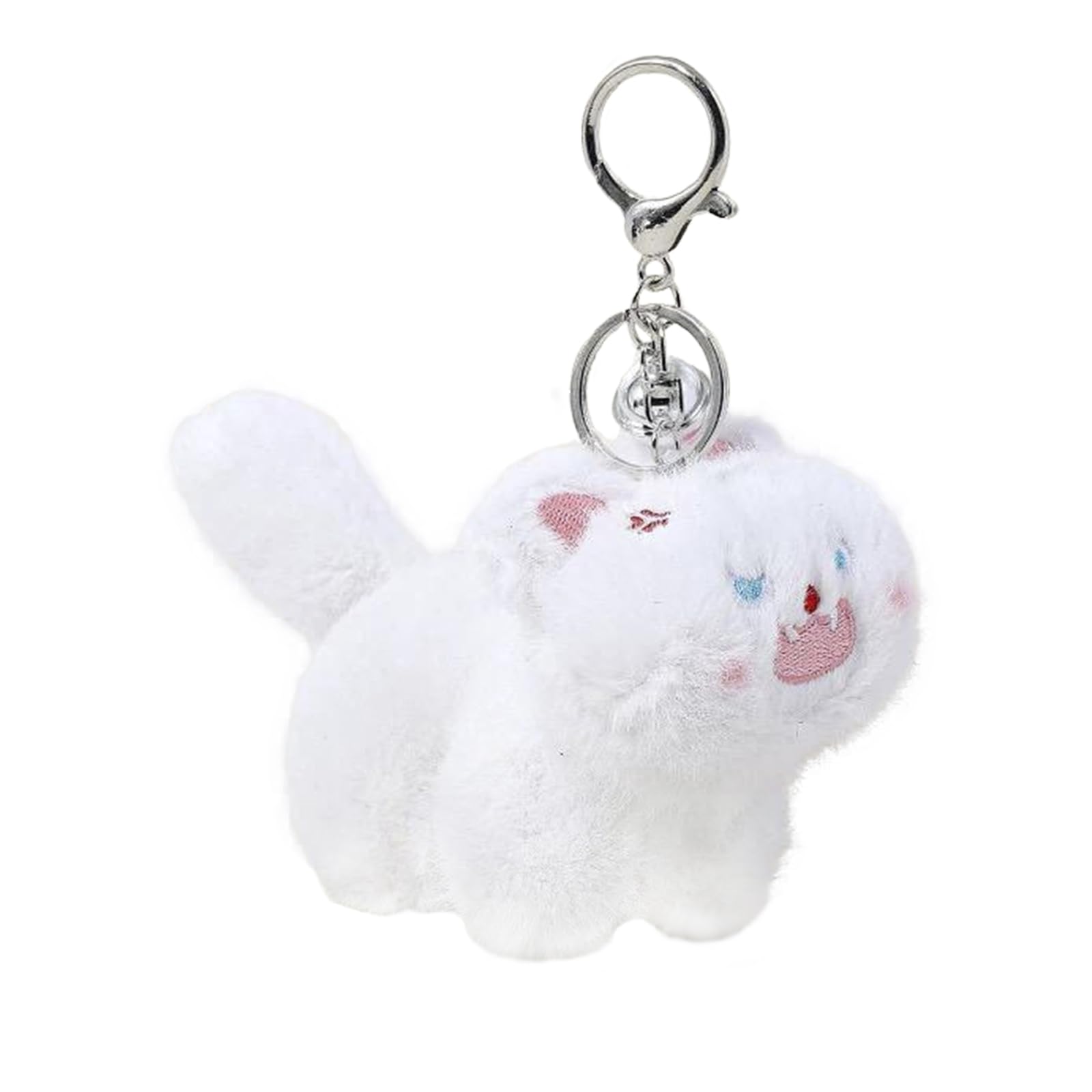Amazon.com: Cat Keychain Plush White Cute Keychains for Women Cat