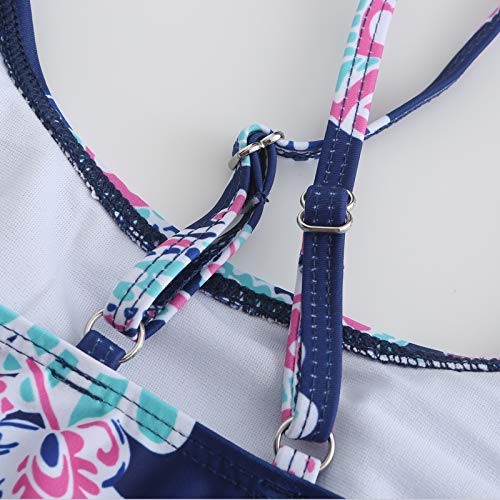 Image of Girls Two Piece Swimsuits Rainbow Bikini Sets Adjustable Strap Bathing Suits