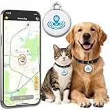 Dog Tracker, Cat Tracker Collar, Smart Pet Tracker for Collar,No Monthly Fee GPS Pet Locator, Waterproof Dog Collar Tracker for iOS Android