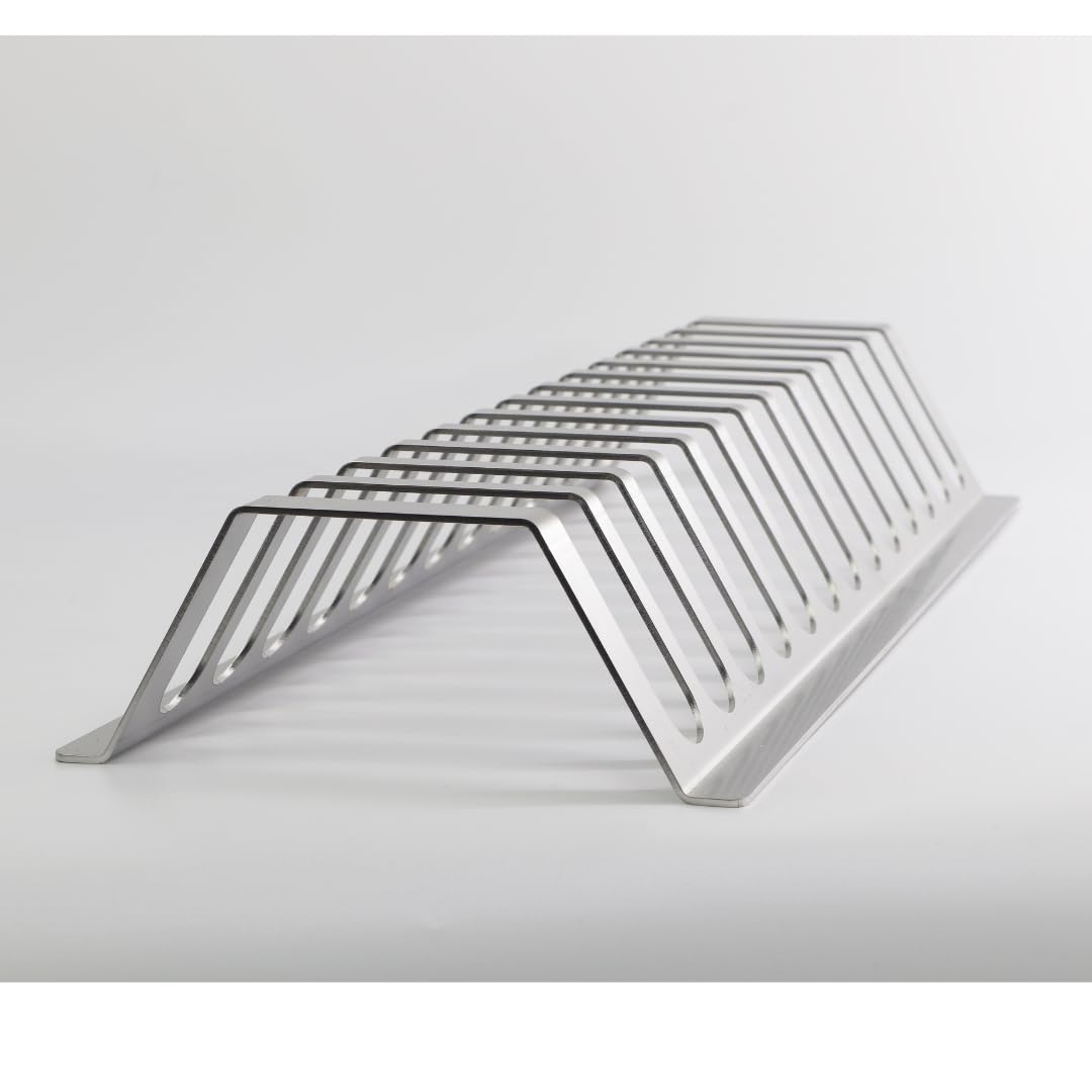 Edelstahl Spareribs Halter für BBQ-Profis in Zwei Größen (480mm / 13 Spareribs)
