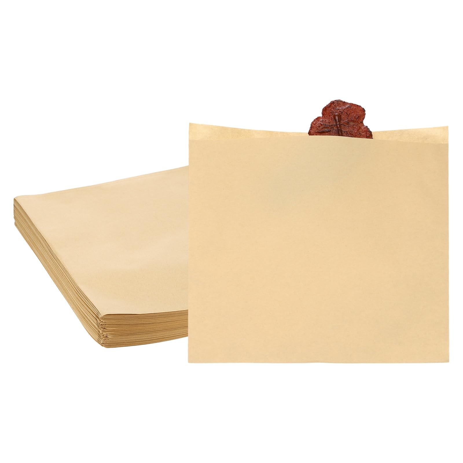 Sacs à sandwich en papier brun 25x25cm PATIKIL pour emballage de viennoiseries