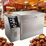 DESIGN AD ALTA CAPACITÀ: Questa tostatrice per caffè in acciaio inossidabile è disponibile in 2 modelli diversi, ognuno dei quali può tostare diverse quantità di chicchi ogni volta, soddisfacendo facilmente le esigenze de-ll'uso commerciale. Dotata di fori di ventilazione, può dissipare efficacemente il fumo generato durante il processo di tostatura e impedire la caduta di particelle fini.