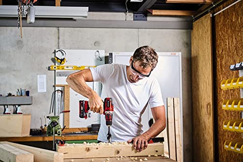 Einhell Akku-Bohrschrauber TE-CD 18/40 Li-Solo Power X-Change (Lithium-Ionen, 18 V, 40 Nm max. Drehmoment auf 21 Stufen, 2-Gang-Getriebe zum Bohren + Schrauben, Drehzahl-Elektronik, LED-Licht) – Bild 4