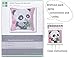 Beyond Your Thoughts DIY Latch Hook Kits Cute Pink Panda Pillow Cover Pattern Printed Crochet Needlework Crafts for Kids Adults and Beginners Family Decoration16.5 * 16.5 in BZ982