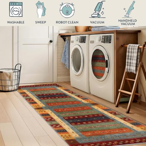 Alfombra larga para pasillo lavable y antideslizante de 60x80 cm 7