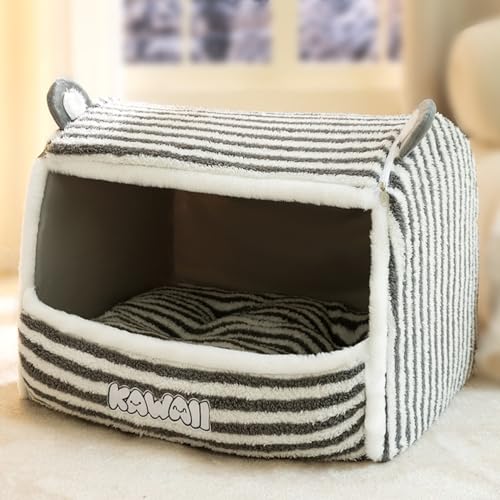 BowooHome ペットハウス 猫ハウス 犬ハウス ペットベッド 暖かい 寝床 ペット用品 室内用 中型犬 小型犬 猫 カワイイ