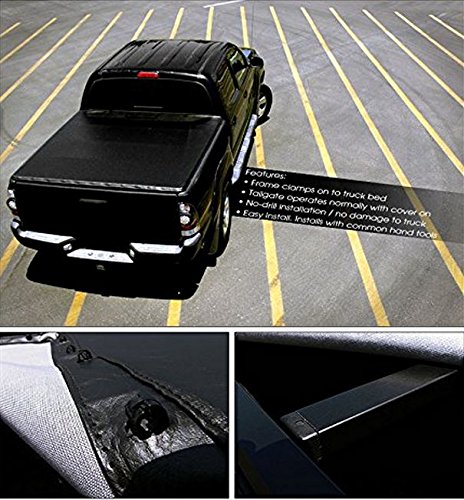 Heavy Duty Snap-On Tonneau Cover Compatible With 04-14 Nissan Titan Crew Cab Truck 5.5 Ft 66" Short Bed #TOP4