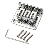 KAIY Adjustable 3 String Guitar Hard-tail Tailpiece Bridge for Cigar Box, Electric Guitar Parts Guit
