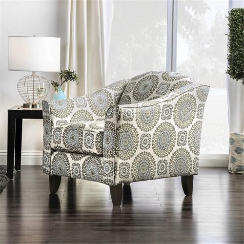 Sillón Transicional Azul con Estructura de Madera miniatura 1