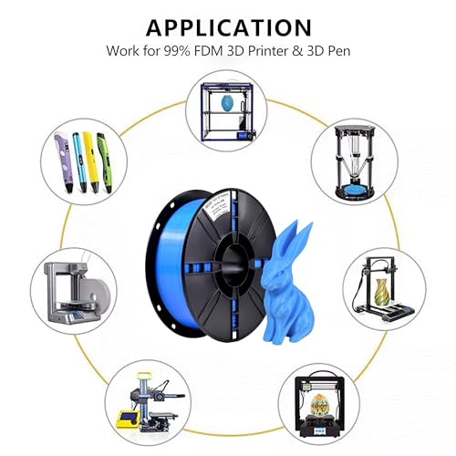 Image of iBOSS PLA+ 3D Printer Filament PLA Plus Filament 1.75mm, Neatly Wound 3D Printing Filament 1.75mm, Dimensional Accuracy + /- 0.02 mm, Fit Most FDM 3D Printers, 1kg Spool (2.2lbs), Sky Blue(Light Blue)