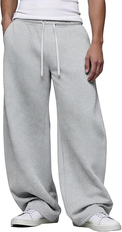O3e Men's Polycotton Loose Fit Track Pants with Elastic Waistband & Side Pockets | Comfortable Joggers for Casual & Gym Wear-image-30
