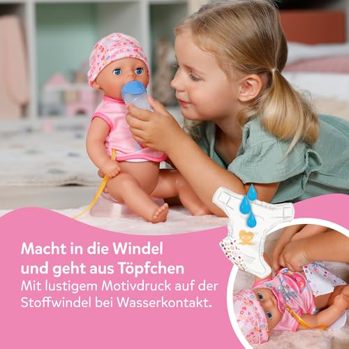 Baby Born Lena Pink, 36 cm große Puppe mit 7 Funktionen für Kinder ab 1 Jahr