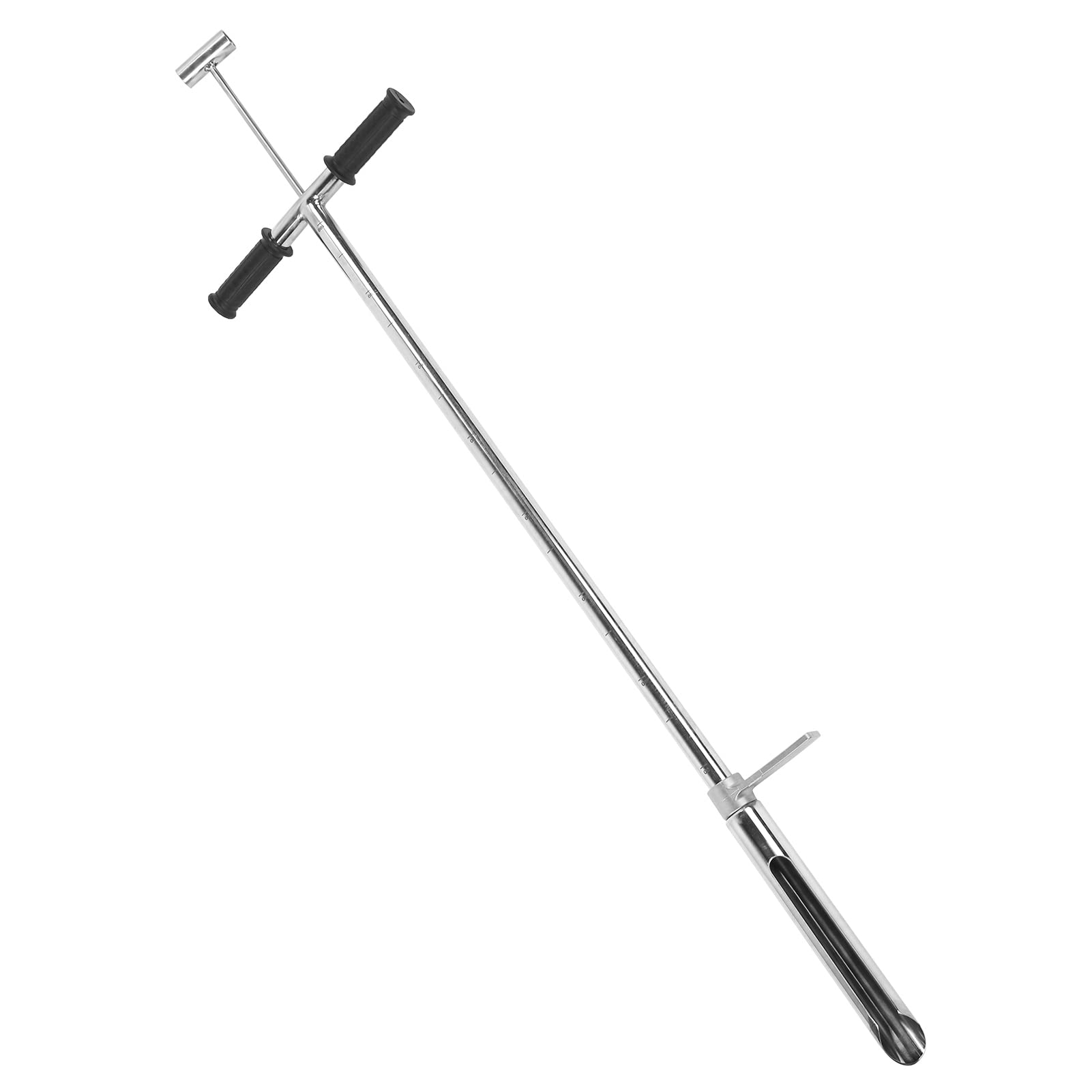 Sonda de Muestra de Suelo, Sonda de Muestra de Suelo de Acero Inoxidable 304 de 41,3 Pulgadas, con Pedal, Diseño de Mango Tipo T