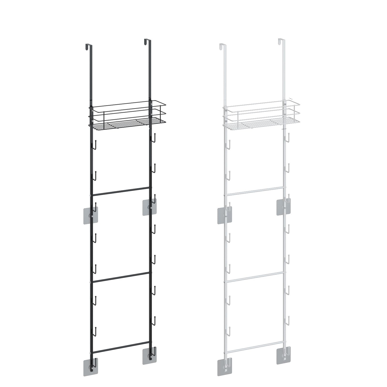 Soporte de metal para colgar en la pared que ahorra espacio, diseñado para dormitorio, armario, entrada, arreglo de entrada