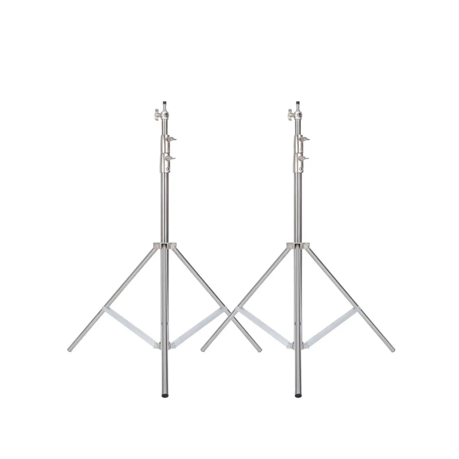 Treppiede Da 2/2,9 M Treppiede Grande Super Stabile Pieghevole | Supporto leggero Telaio di sollevamento Ruote Fotografia Softbox Photo Studio Acciaio inossidabile(2 Tripod)
