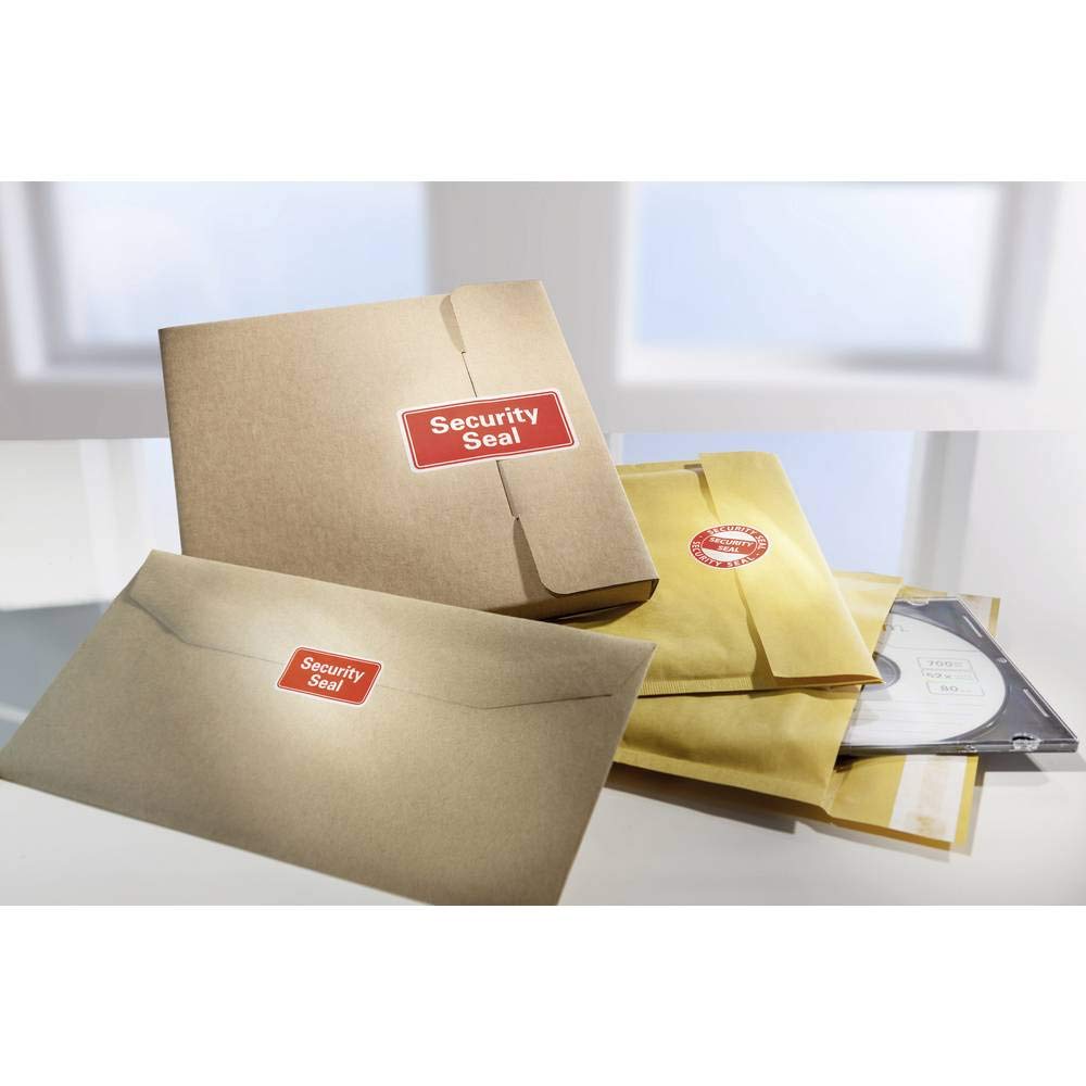 Avery Italia 7311 Etichette in Rotolo Prestampate, 38 x 20 mm, sigilli di sicurezza anti manomissione, 200 etichette per rotolo
