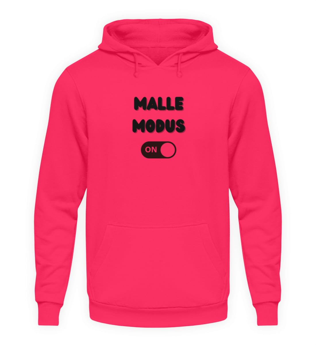 Sweat à capuche unisexe rose Malle Modus ON ample confort