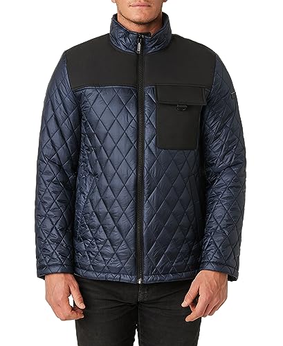 Image of Vince Camuto Men's Quilted Mix Media Jacket