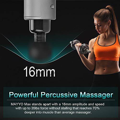 Massage Gun For Athletes, 10 Head 30 Speed Portable Body Muscle Massage Gun Deep Tissue Percussion Massager #TOP3