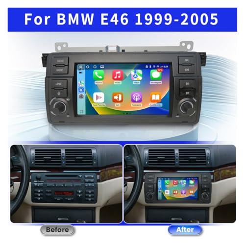 Autoradio GPS BMW E46 Android Auto CarPlay écran 7 pouces IPS caméra - 6