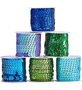 PH PandaHall 10-Color Sequins Trim String – 6mm Flat Sequin Strip For Costumes & Crafts - View #3