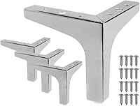 Vista 12 de Patas para muebles, patas de metal dorado de 5 pulgadas para muebles, patas de mesita de noche resistentes para mesa, armario, sofá, silla