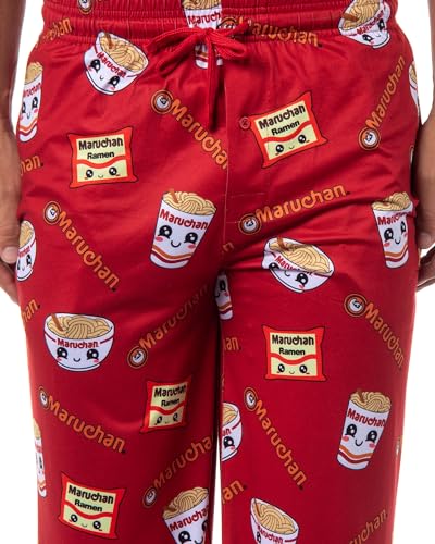 Maruchan Men's Ramen Noodles Soup Kawaii Ramen Makes Me Happy Adult Lounge Pajama Pants3