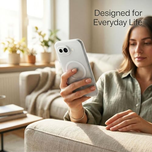 Image of amazon basics Luxury Paper Thin Back Case Cover for Google Pixel 10A 5G | Matte Finish | Compatible with magsafe | (White, Google Pixel 10A 5G)