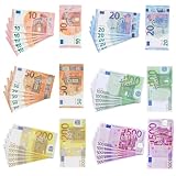 falschgeld 【Hochwertiges Material】：Jedes unserer Spielgelder ist aus hochwertigem Papier mit leuchtenden Farben, beidseitigem Druck, ungiftig und geruchsneutral, sicher für kleine Kinder und langlebig.